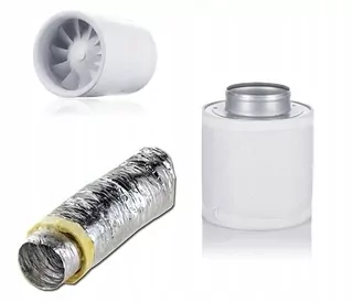 Growtent ventilačná sada 125 mm 4 ks.